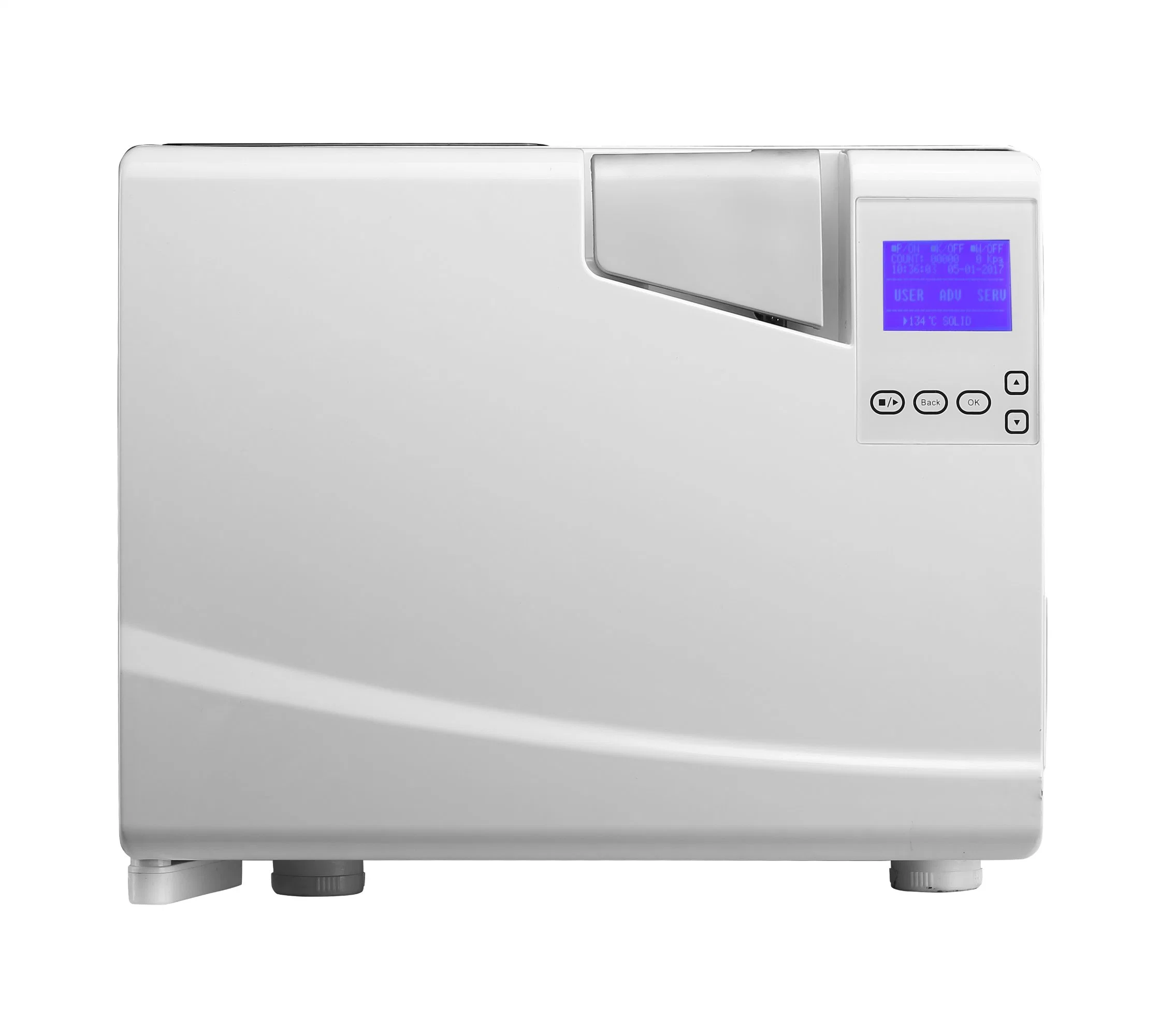 8L Autoclave de vapor de sobremesa clase B para esterilización con LCD