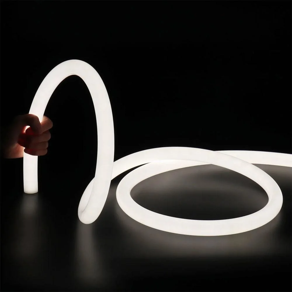 24V 240LEDs LED Neon Flex 360 Degree Diameter Round Shape IP67 LED Neon Tube Flexible Strip Light