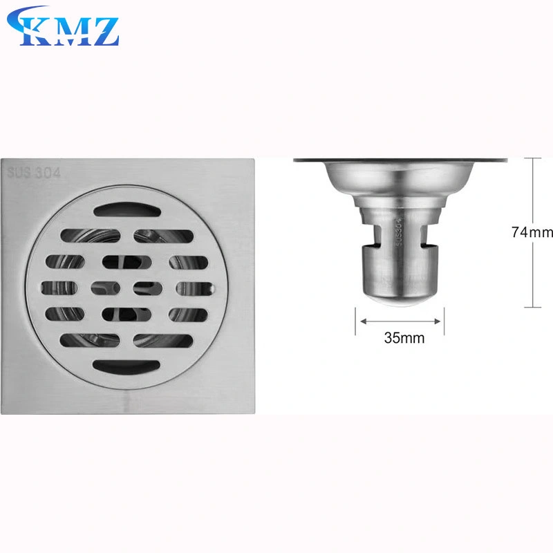 El mejor precio el cuarto de baño de alta calidad de las rejillas de acero inoxidable de residuos de drenaje del suelo