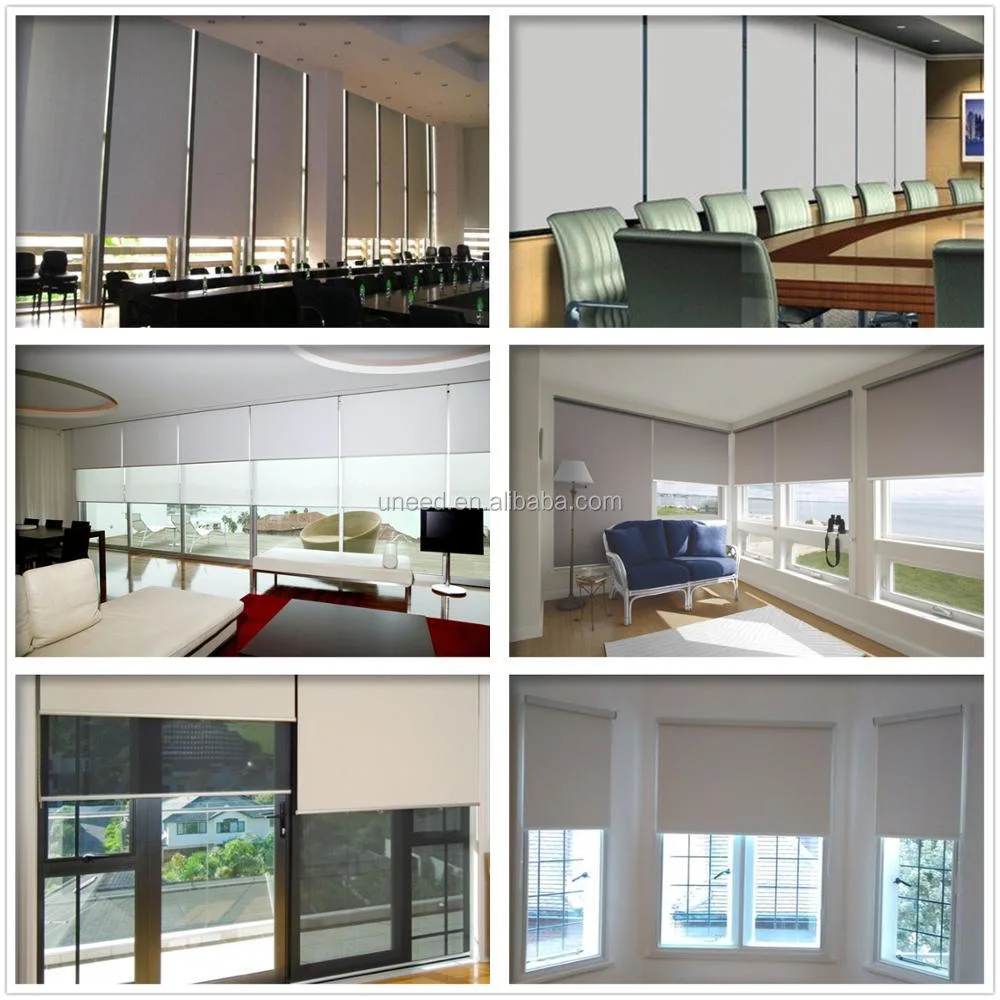 Fiber Roller Blind Fabric PVC Window Curtain Roller Shades Fabric