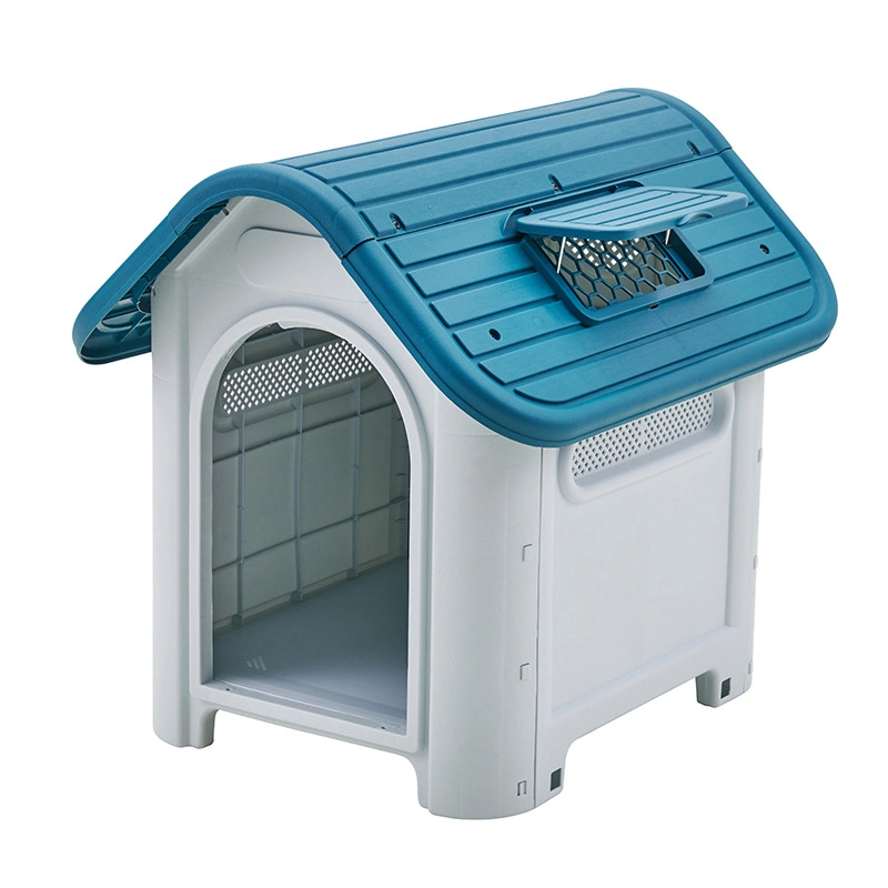 Casa de perro de plástico impermeable extraíble de tamaño grande para mascotas de lujo Con ventana