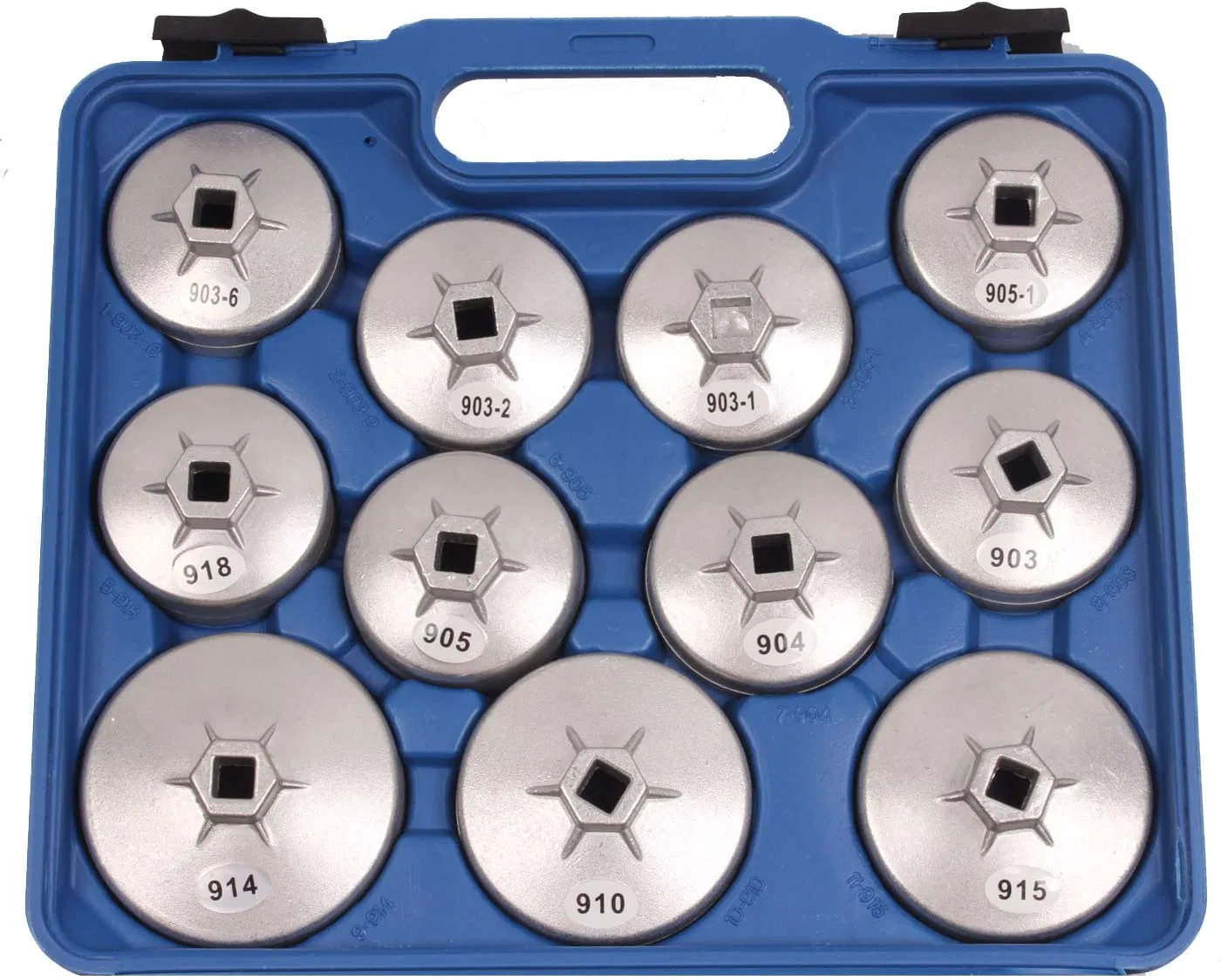 23PCS Schüssel Typ Ölfilter Schraubenschlüssel-Set, 23PCS Schüssel Typ Ölfilter Schraubenschlüssel-Set mit 1/2" Dr. Ratschengriff Universalschlüssel, Auto Service Tools Sets (48032310)