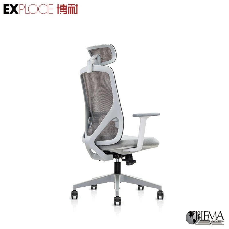 Grey High Back Ergonomic Boss Mesh Executive Office Chair