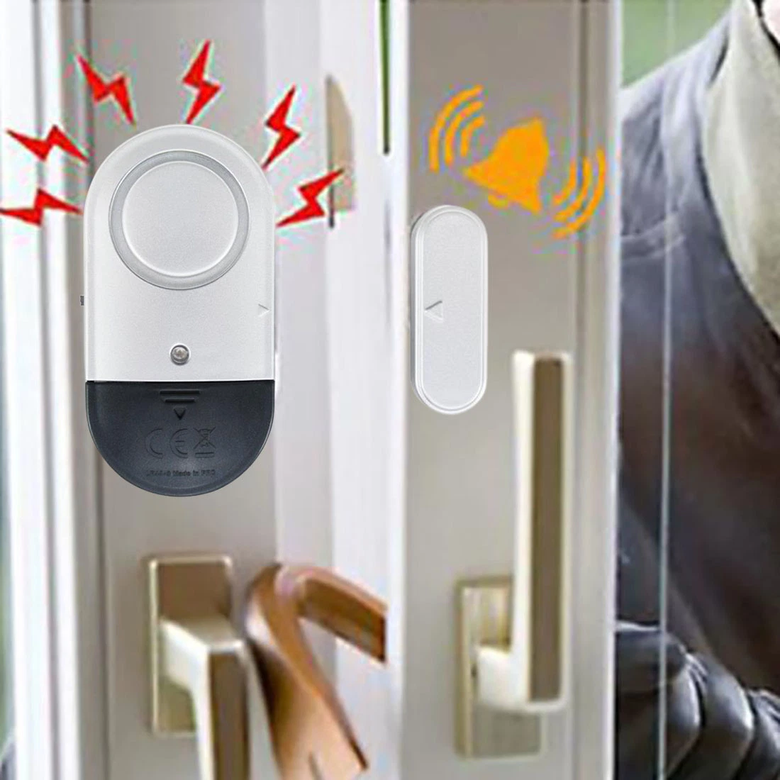 Wireless Magnetic Sensor Anti-Theft Door Window Shop Sensor Alarm Open Burglar Alarm