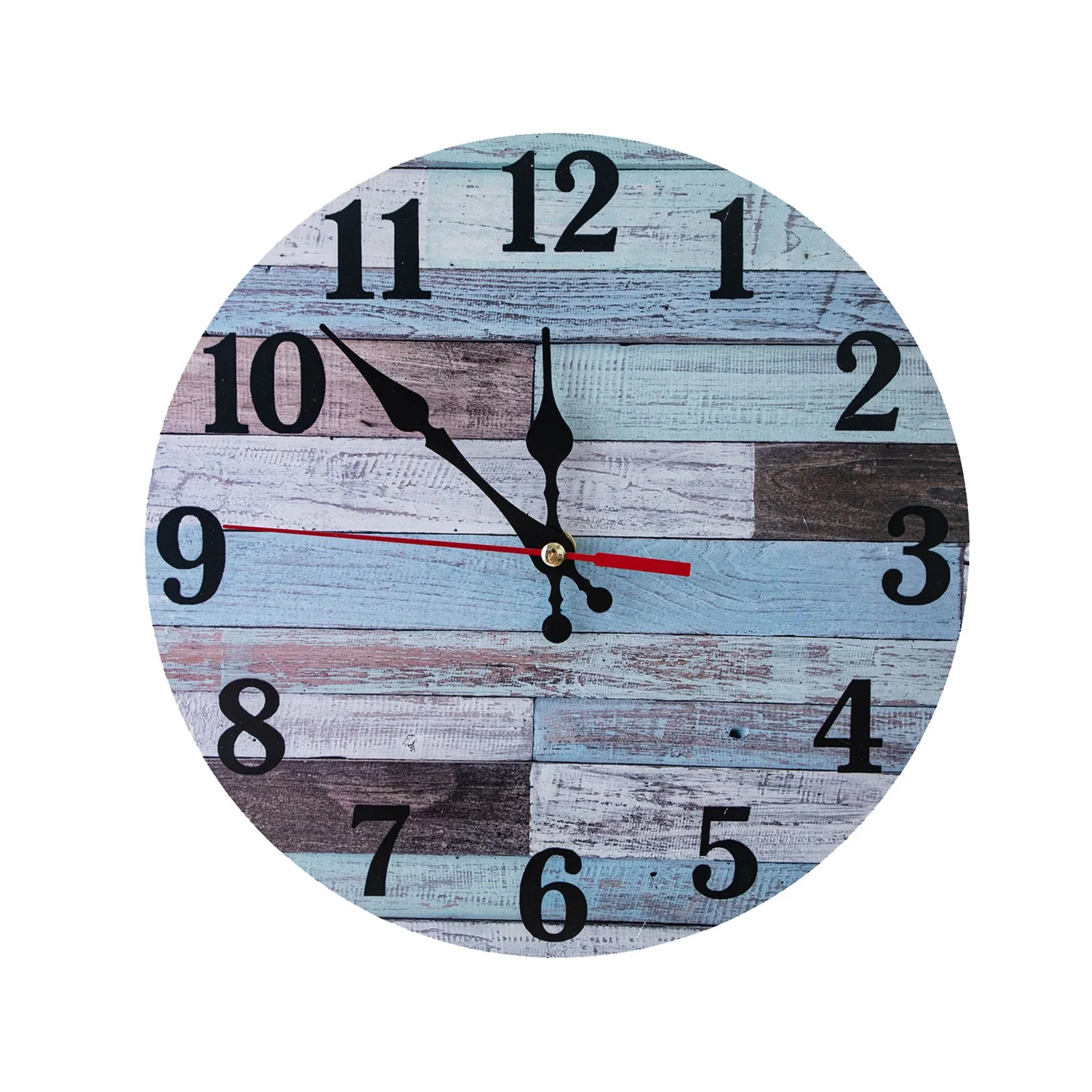 Battery Operated for Living Room for Living Room 10 Inch Silent Non-Ticking Wooden Wall Clocks