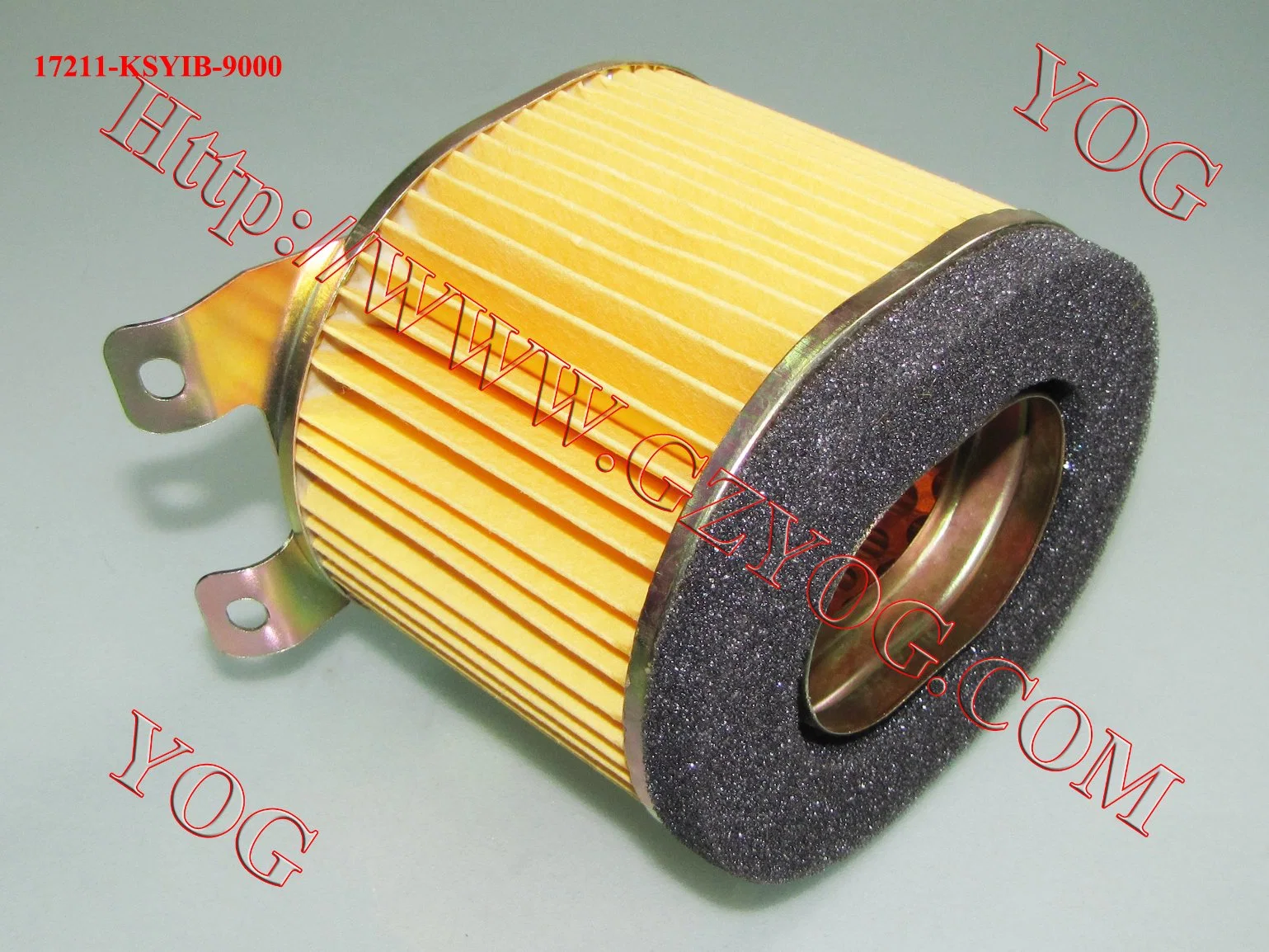 Yog Motorcycle Parts Motorcycle Air Filter L1-32mm-58mm Zongsheg Lifan Loncin Dayun 125cc 150cc 200cc 250cc