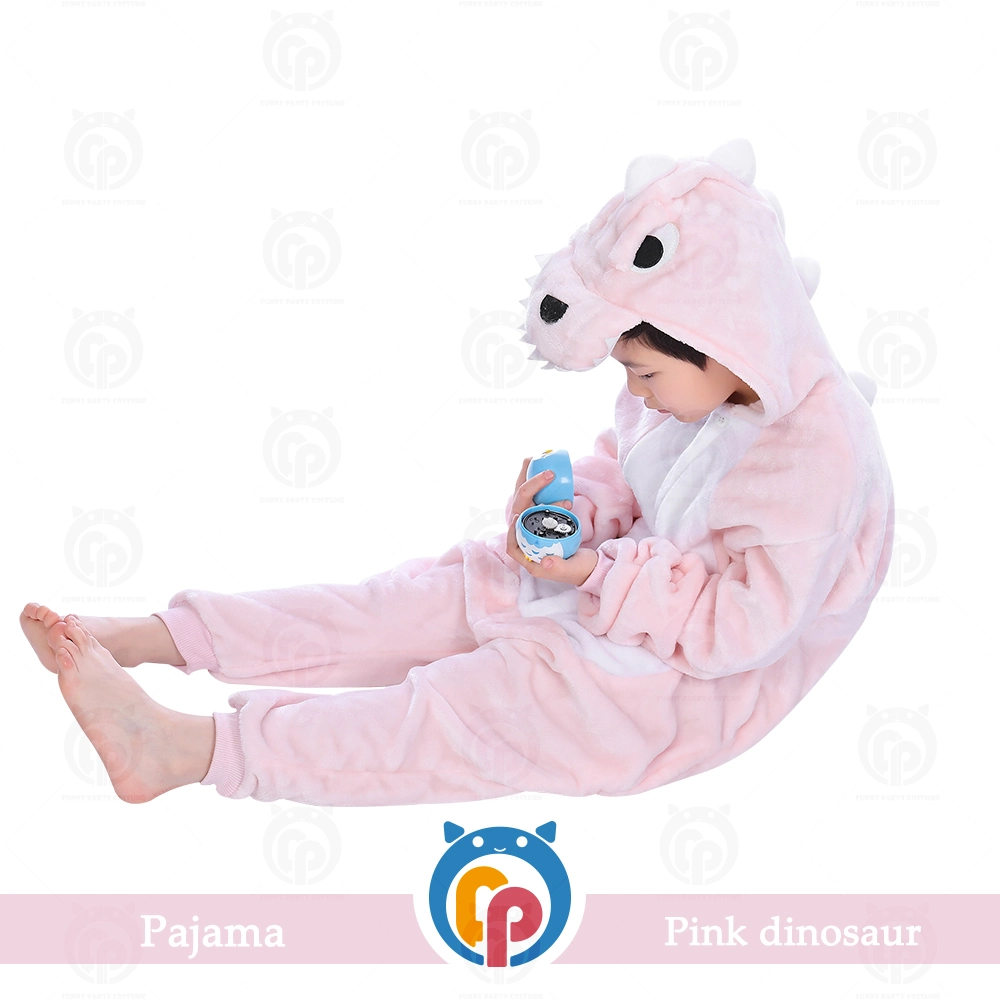 Lustige Party Kostüm Flanell Kind Dinosaurier Kigurumi Super Soft Sleepwear