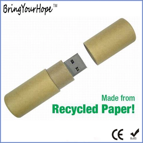 Unidade de memória USB de papel reciclado