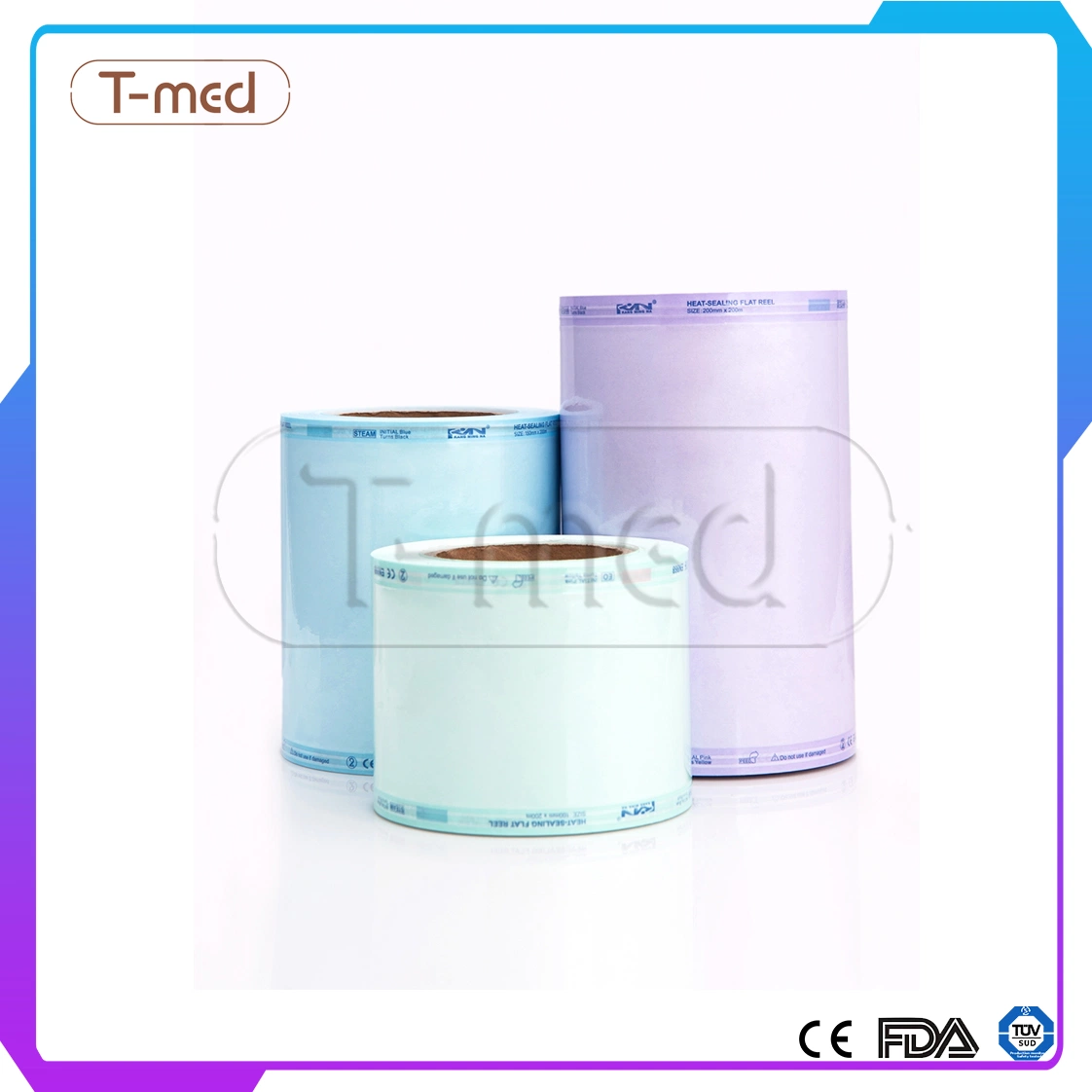Medical Instrument Dental Material Self Sealing Sterilization Pouches Disposable Self-Sealing
