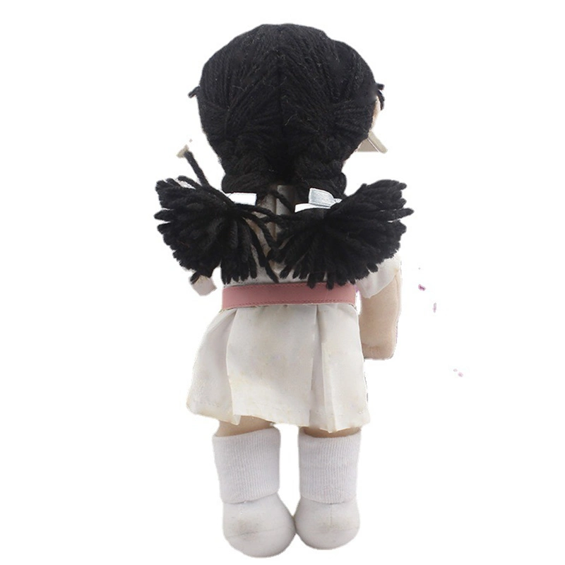 Customized 15cm Lovely Soft Plush Toy School Uniform Dressed Stuffed Fabric Dolls