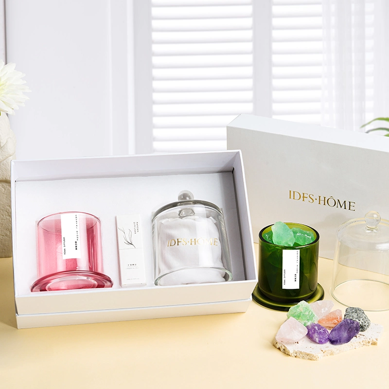 Coffret cadeau de luxe Aromatherapy Crystal Oil diffusion Crystal Set