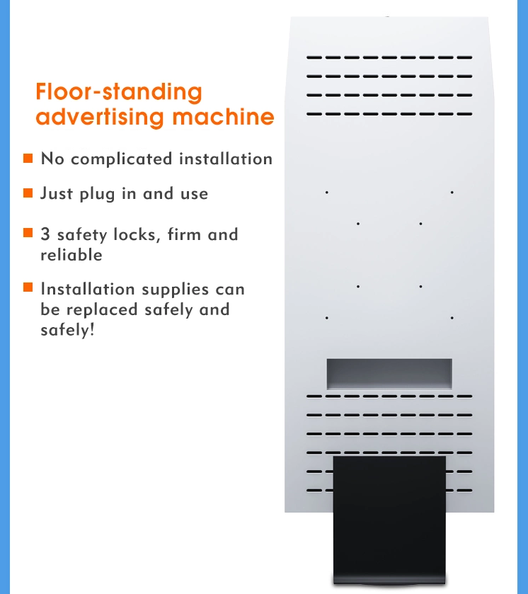 21.5 Inch Digital Signage Display Advertising Player Hand Sanitizer Dispenser