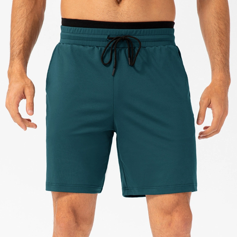 Shorts d'entraînement pour hommes, légers, de course, de basketball, de boxe, de sport en salle, avec poche latérale + double couche à la taille