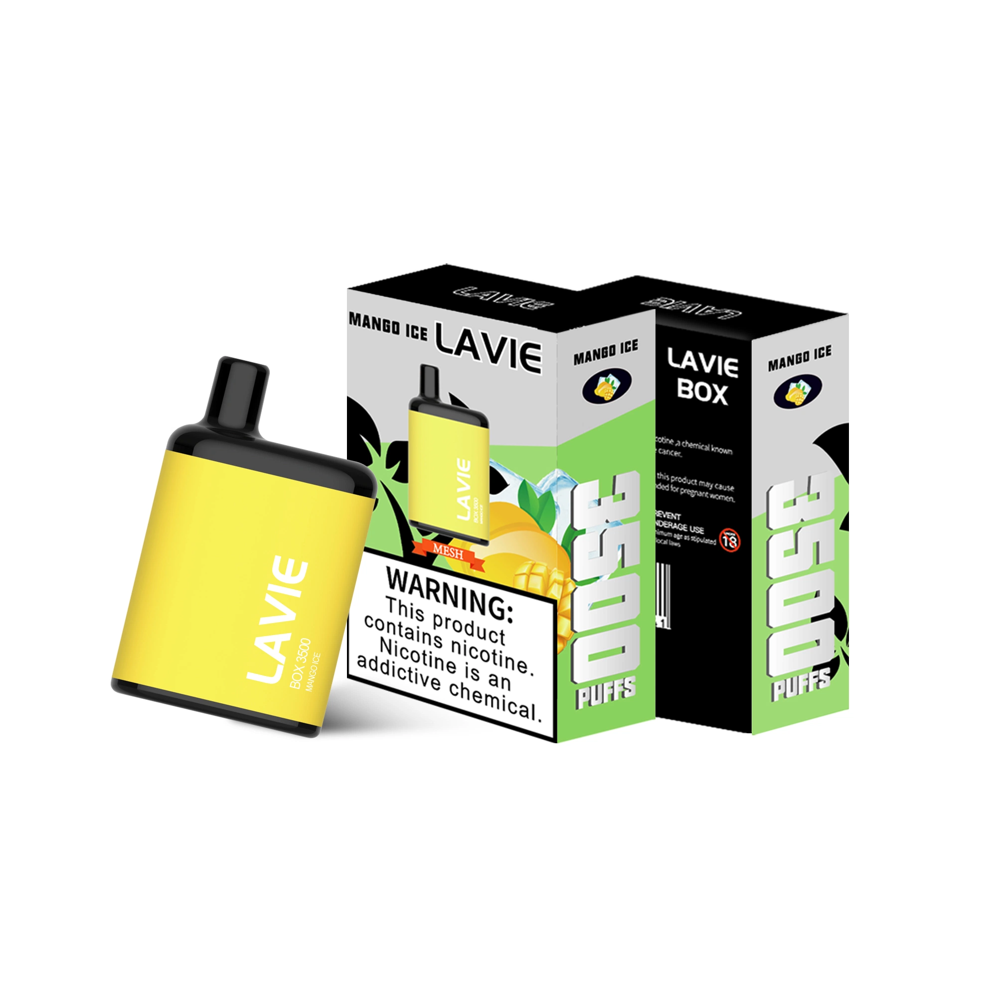 Lavie Mini OEM/ODM 3500puffs stylo à bille à usage unique Vape Pod Pun Electronic Cigarette avec filtre Vape