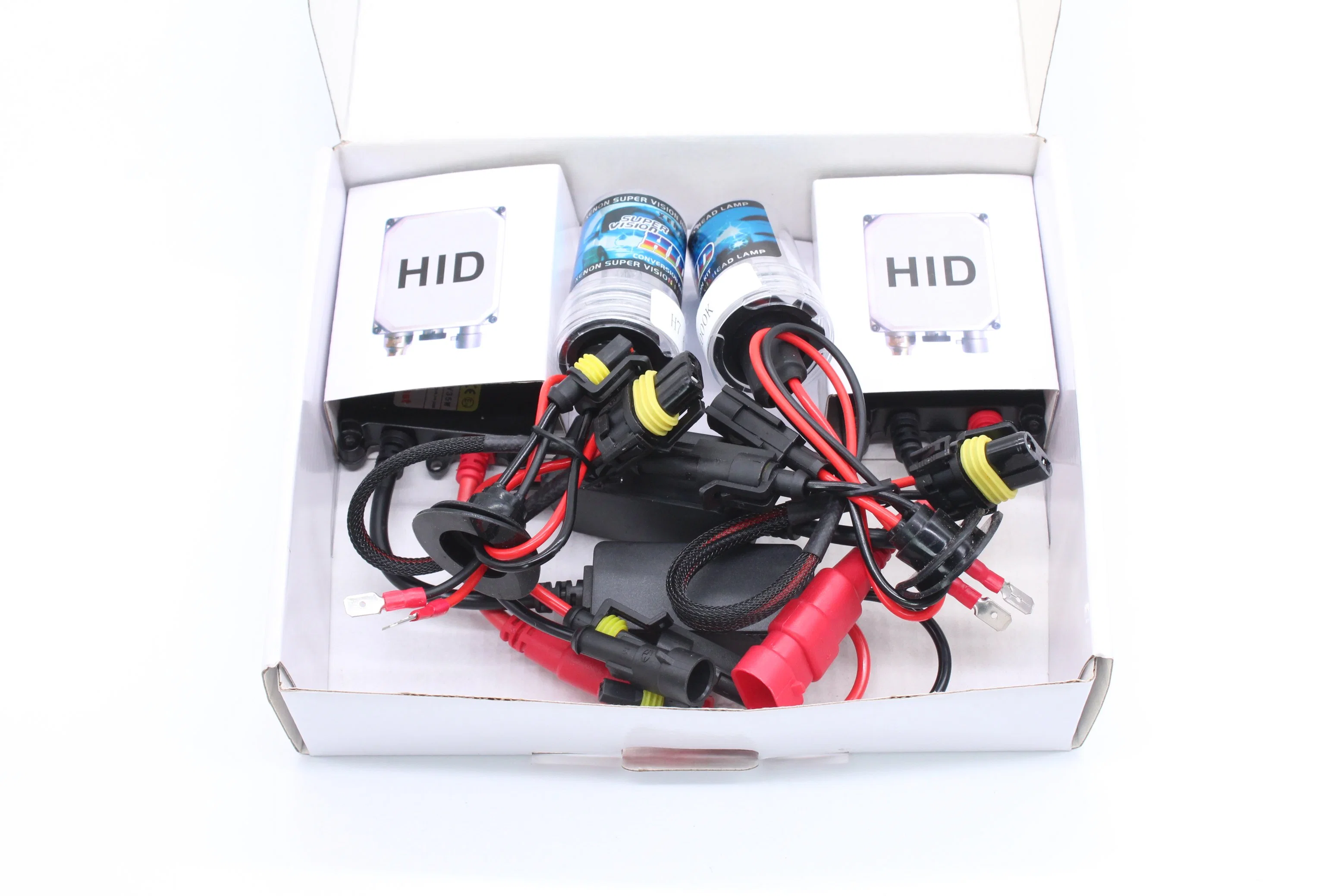 طقم تحويل HID 3500lumen 6000K 8000K، 10000 K، 12000K بجهد 12 فولت - 24 فولت