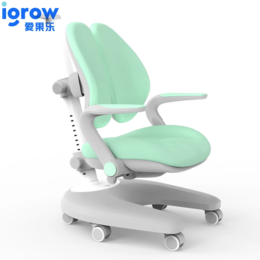 Green Color Igrow Study Latex Comfortable Study Chair for Kids