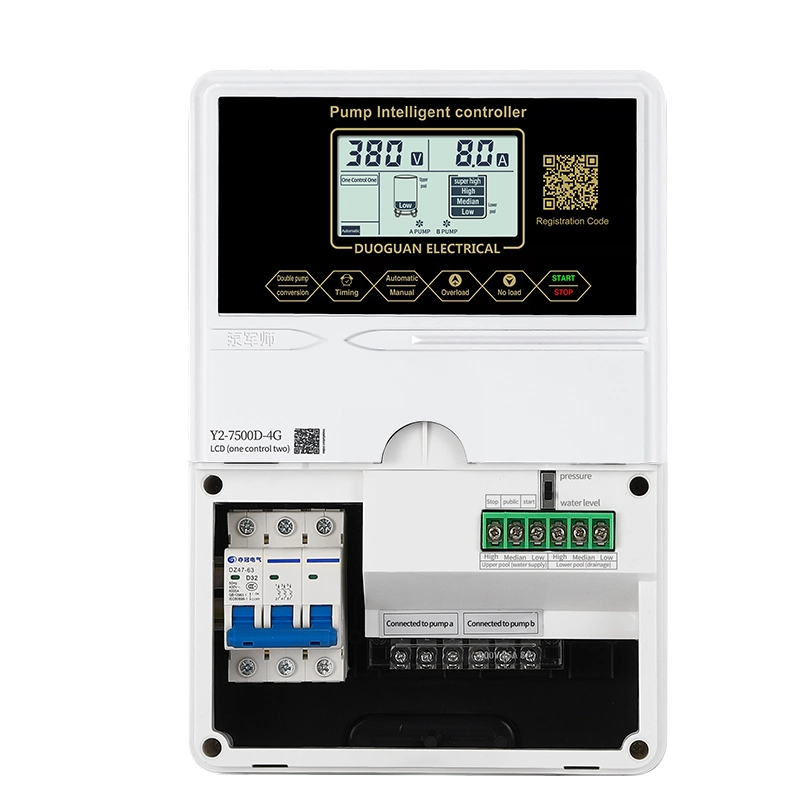 4kW 3 Panel de control de bomba sumergible de fase para bombeo de aguas residuales Estación