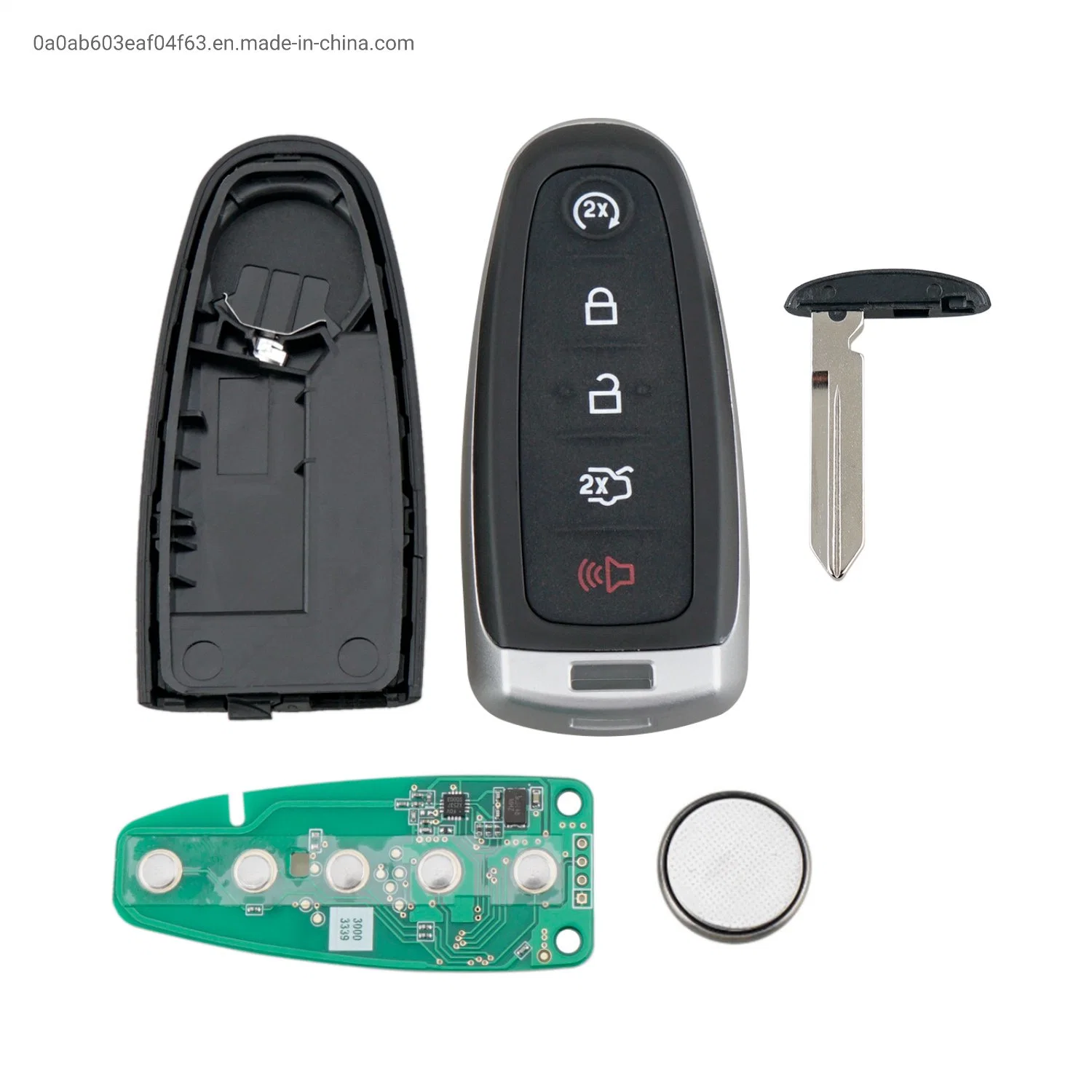 5 Buttons 433MHz Keyless Entry Fob Remote Control Car Key For 2011-2016 Ford Edge Escape Explorer Taurus Flex Focus FCC ID:M3N5WY8609 BT4T-15K601-JC