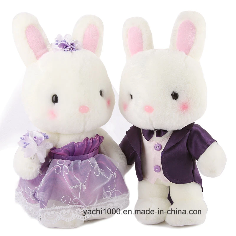 Soft animal en peluche de lapin en peluche cadeau de promotion de jouets pour enfants