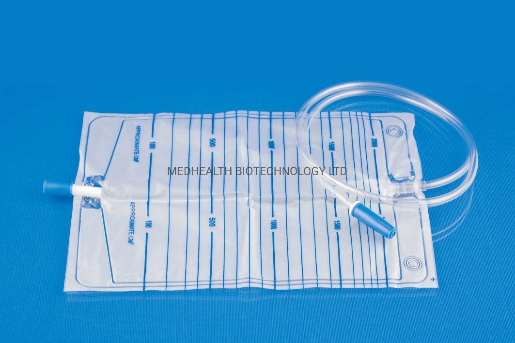 Medical Disposable Urine Bag with T/Pull-Push Value with CE Mark