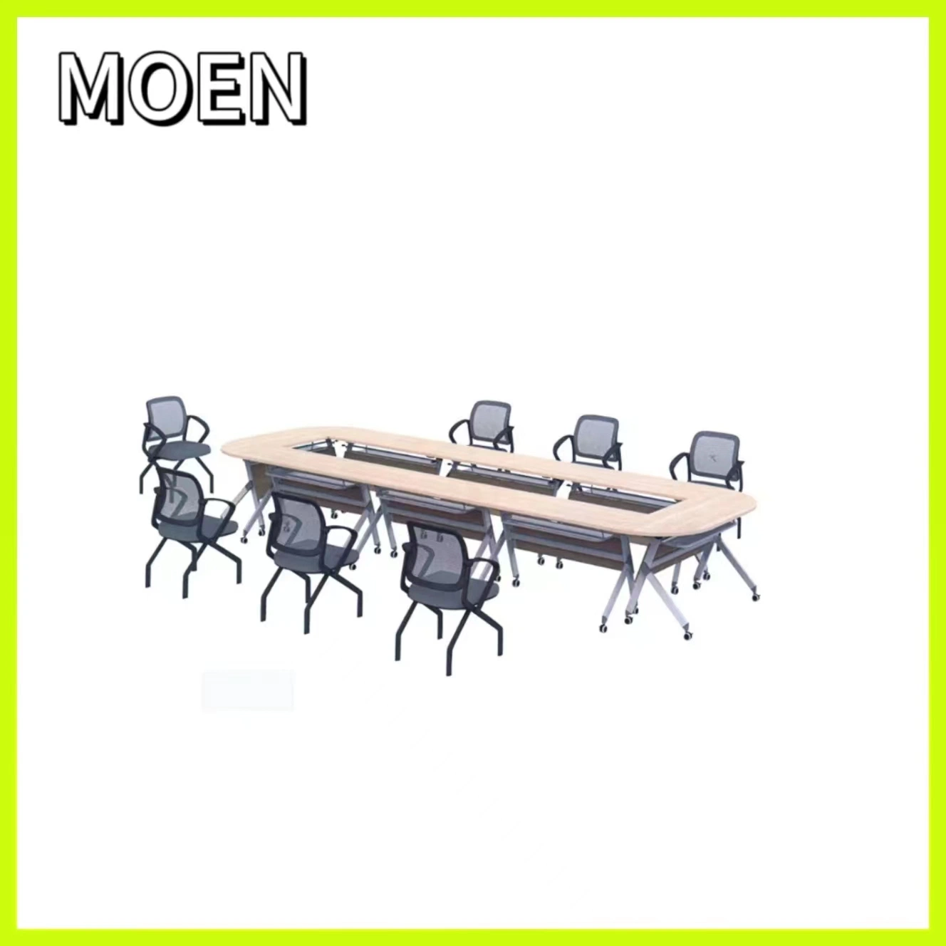 High Quality Office Training Furniture Folding Training Desk with Wheels