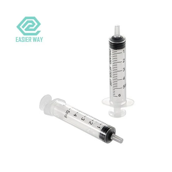 Medical Grade PVC and PP Three Parts Syringes with 18g Needle