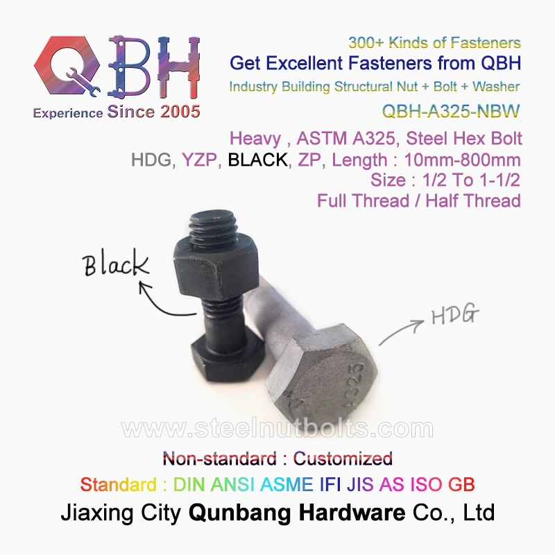 Qbh ASTM A325 A325m F3125/F3125m Industry Building Steel Structure Structural Joints Mating I-Beams Scaffolding Heavy Duty Hexagonal Hexagon Hex Nut