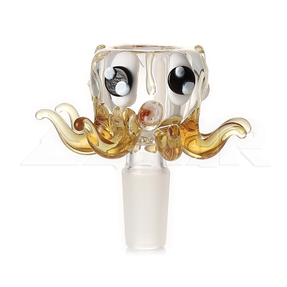 3D Baby Octopus Glass Bowl 14mm Male Glass Smoking Water Pipe Bowl Glass Smoke Accessories