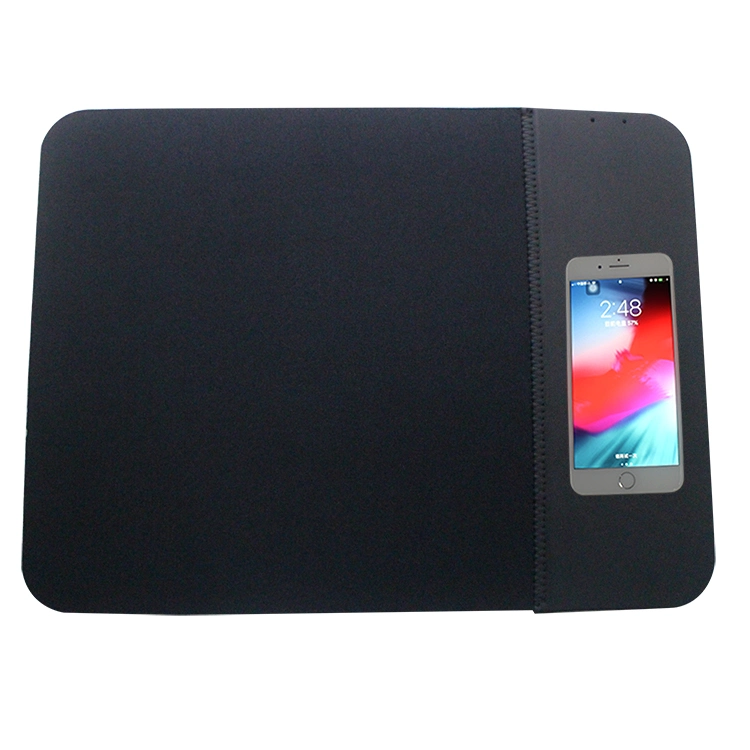 Nuevos Productos 2022 Almohadilla de goma Cargador de Qi Wireless Mousepad