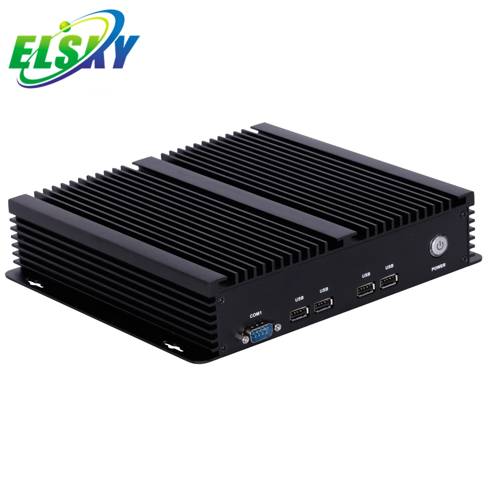 Hot Sale Mini PC Linux Fanless Industrial Mini PC PC i5 5200u 6*USB 6COM 2*SATA3,0 Realtek 8111f 2*1000m LAN