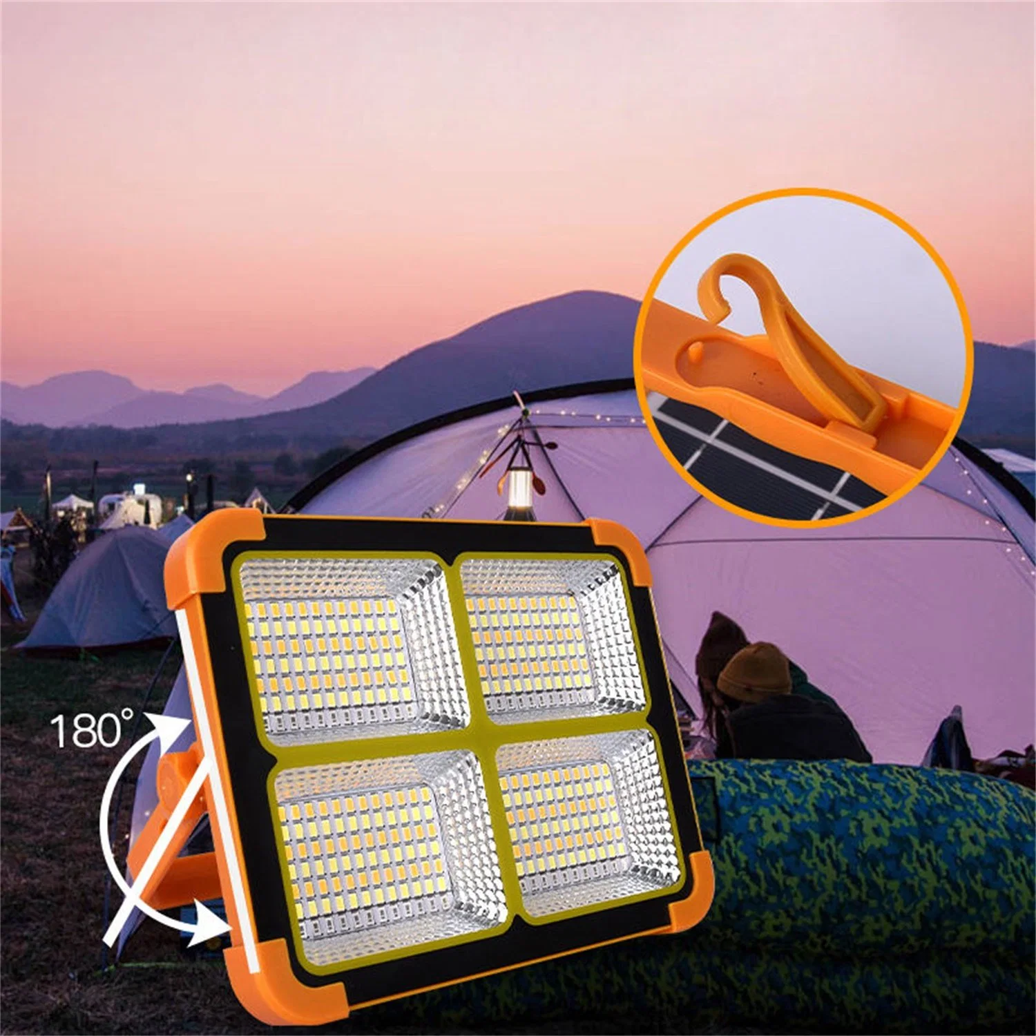 Solar lantern Flash Light Outdoor Handheld Solar Camping Light