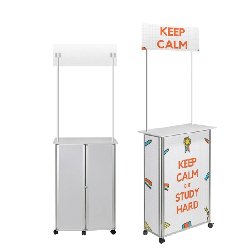 Popular Portable Aluminum Foldable Display Promotion Counter Table