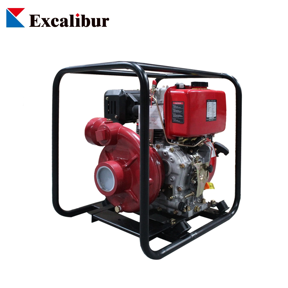 Fire Fighting Manual Electric Start High Pressure Cast Iron Diesel Water Pump