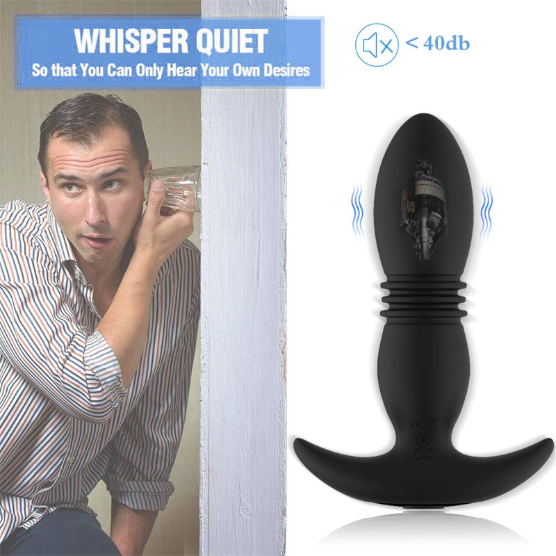 7 Frequenz USB wiederaufladbarer Anal Plug Vibrator mit Fernbedienung