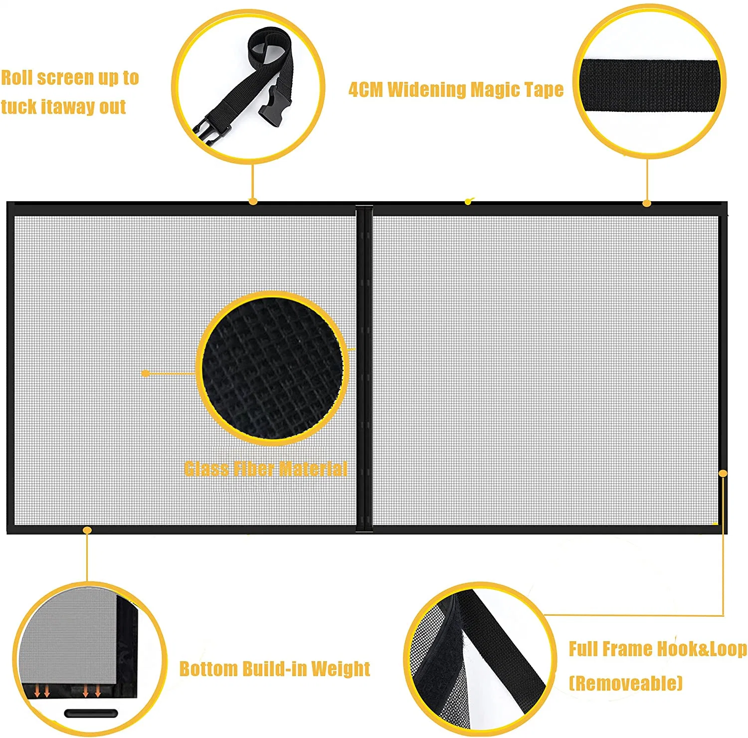 Amazon Magnetic Garage Door Screen Single 1 Car and Double 2 Car Fiberglass Garage Screen