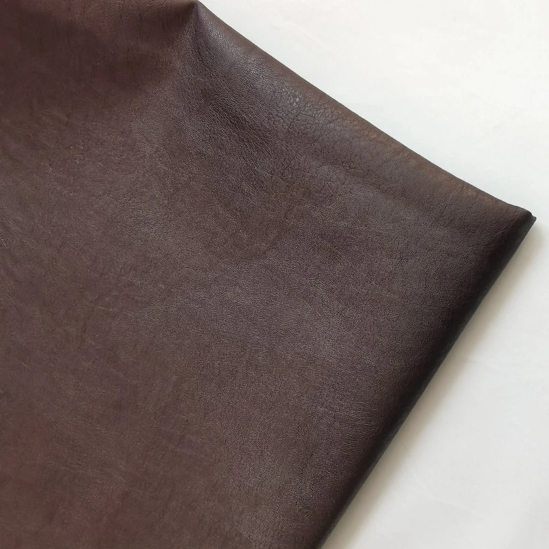 Glossy Vintage Embossed Synthetic PU Leather for Clothing Garment Textile Sofa Furniture Fabric