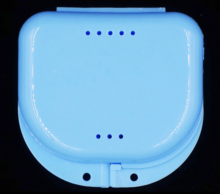 Hot Sale Denture Box with Slot/Colorful Retainer Case with Hole