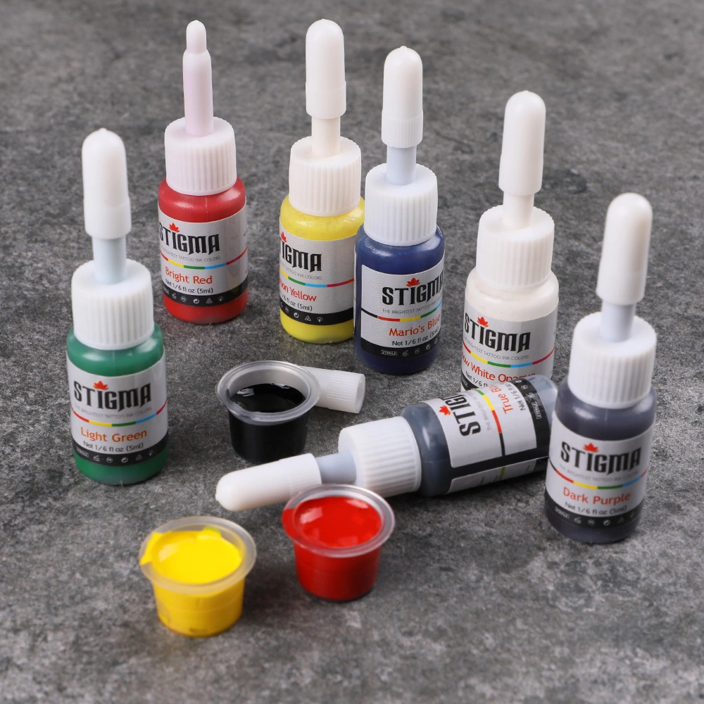 7 Colors/Set Stigma Tattoo Ink Good Quality (USA Standard) - Hot Sell Mixing Tattoo Ink 5 Ml/Bottle