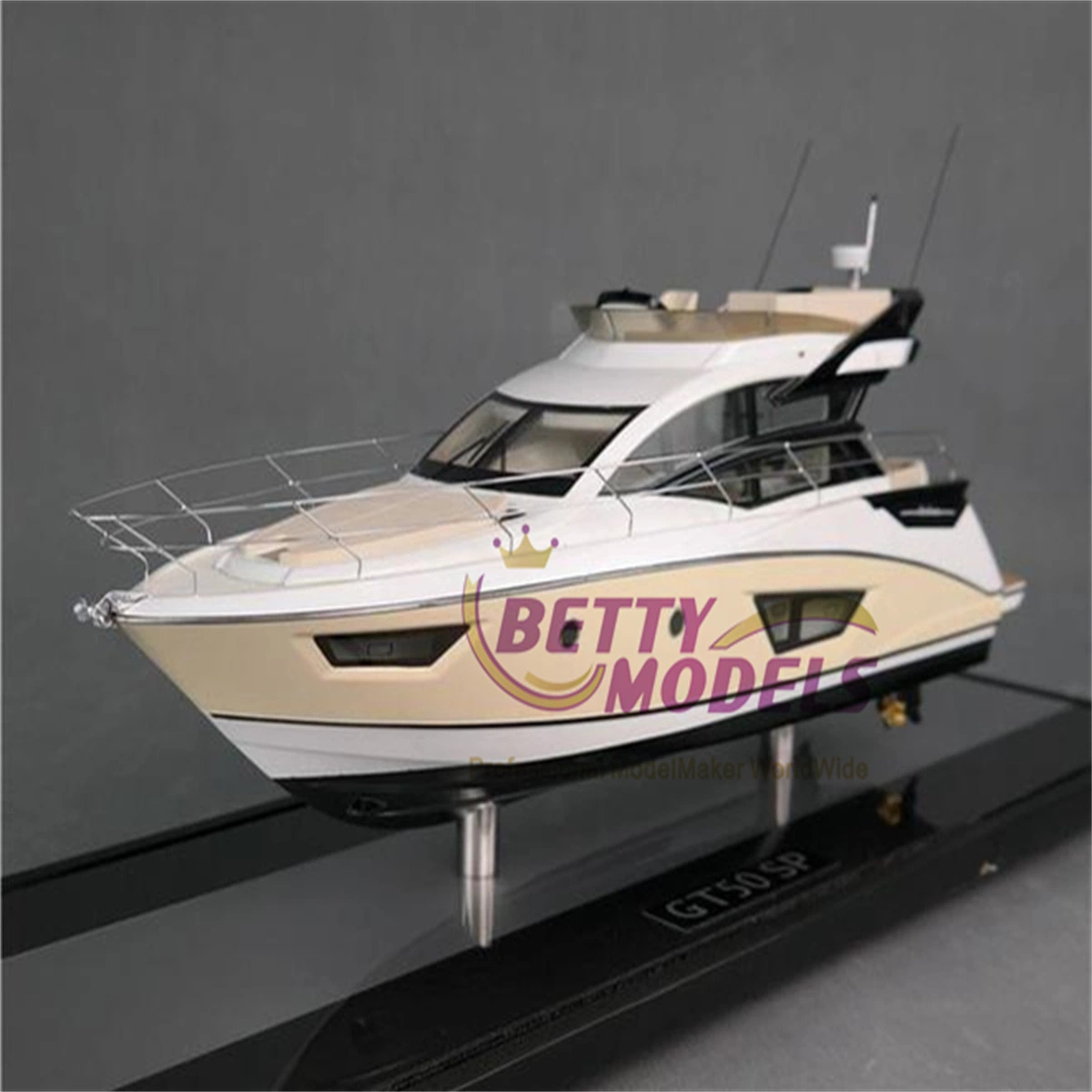 Yacht Ship 3D Physical Scale Model Gift Vessel Fishing Boat Model Making