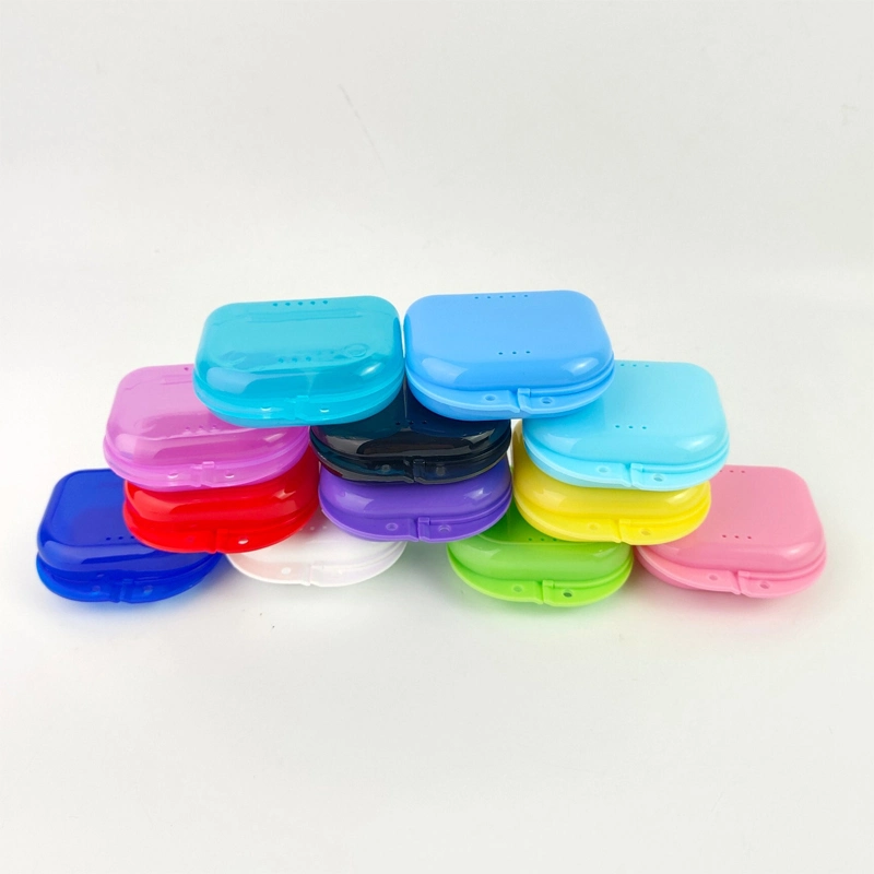 Medical Plastic Orthodontic Dental Denture Retainer Box Case