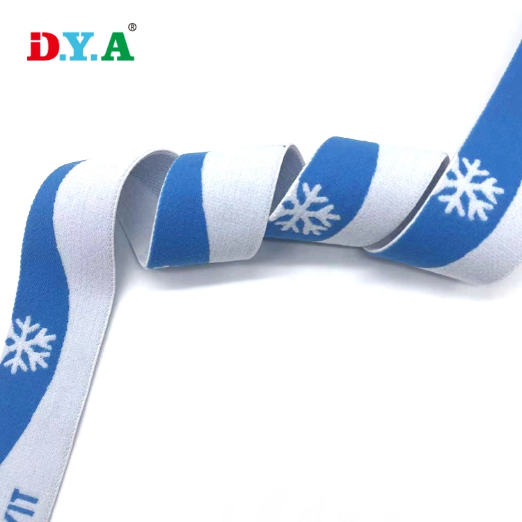 Custom Soft Breathable Nylon Elastic Waistband Jacquard Elastic Band for Goggle Strap/Underwear Garments