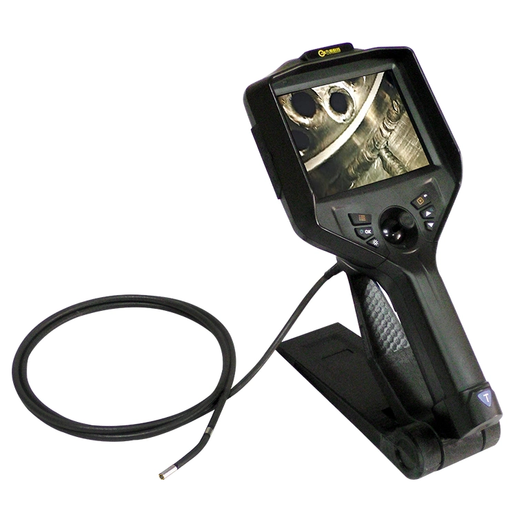 La industria de la Serpiente Videoscope portátil Cámara con lente de cámara de doble articulación de 4 vías de 1m Cable de inspección