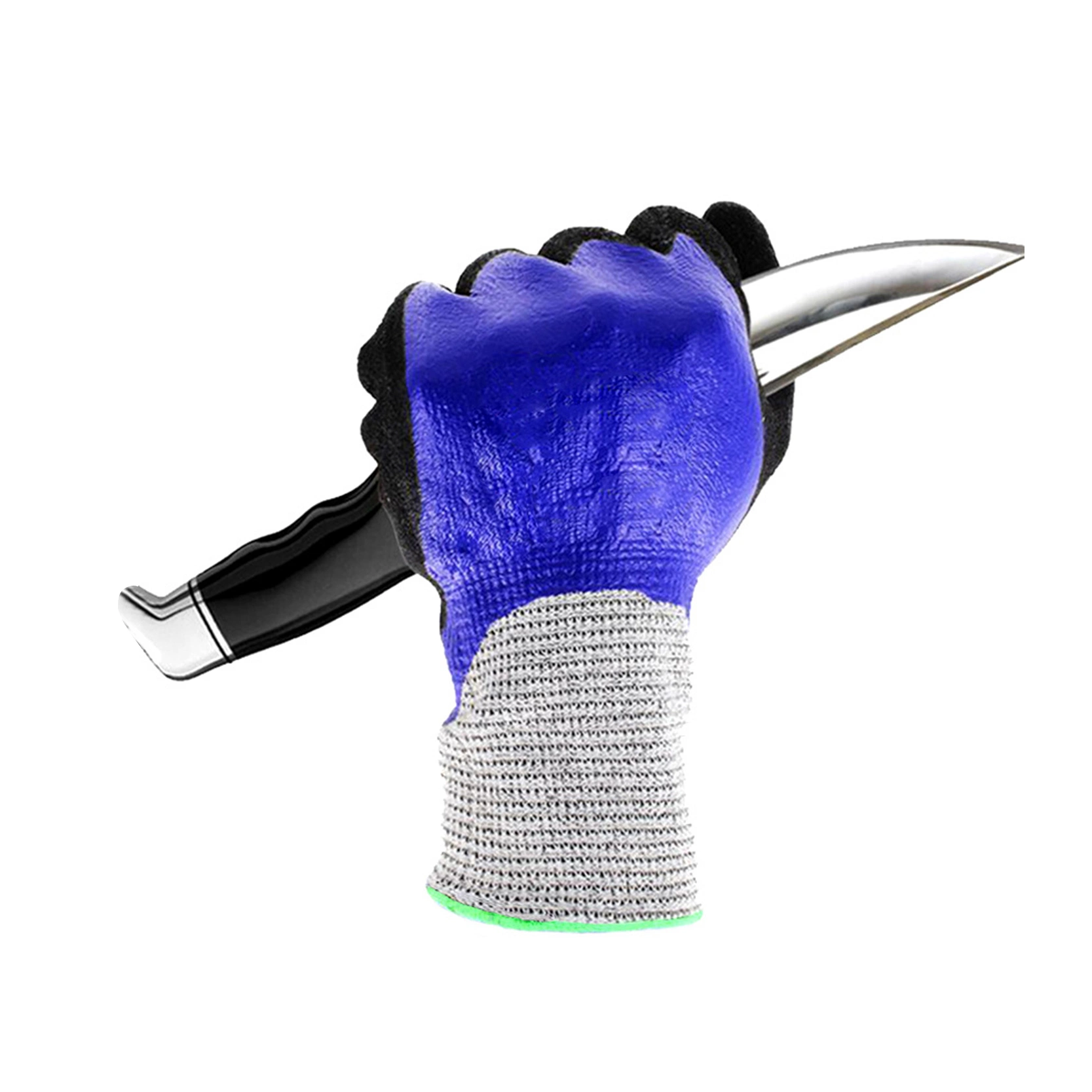 Factory Wholesale/Supplier Protection Work Level 5 Anti Cut Hppe Nitrile Foam Coated Protective Gloves