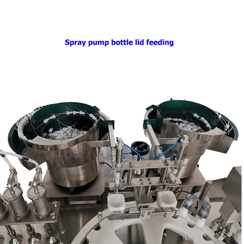 High Efficiency Automatic Transparent Fine Mist Plastic Glass Sprayer Pump Bottle Liquid Filling Machine/Water Filling Machine/Liquid Filler