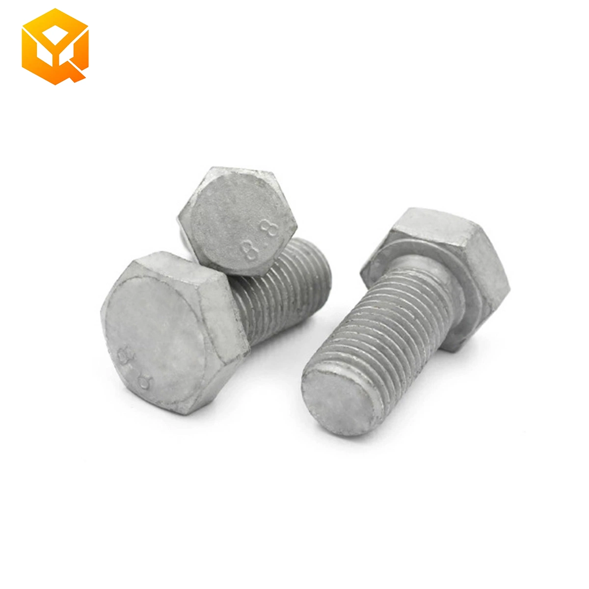 Hardware Fastener Bolt Grade8.8 Hot DIP Galvanized Heavy Duty Bolt M8 M10 M12 M16 M20 M26 M38 Hex Bolt and Nut