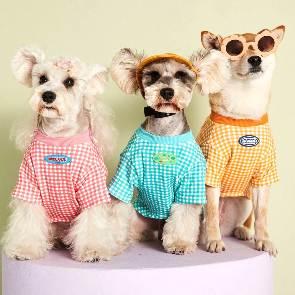 Neuer Stil Frühling Sommer Mode Freizeit Designer Hund Kleidung Dünn T-Shirt Bekleidung Haustier Hund Schlafanzug Bekleidung für kleine Medium Large Hunde