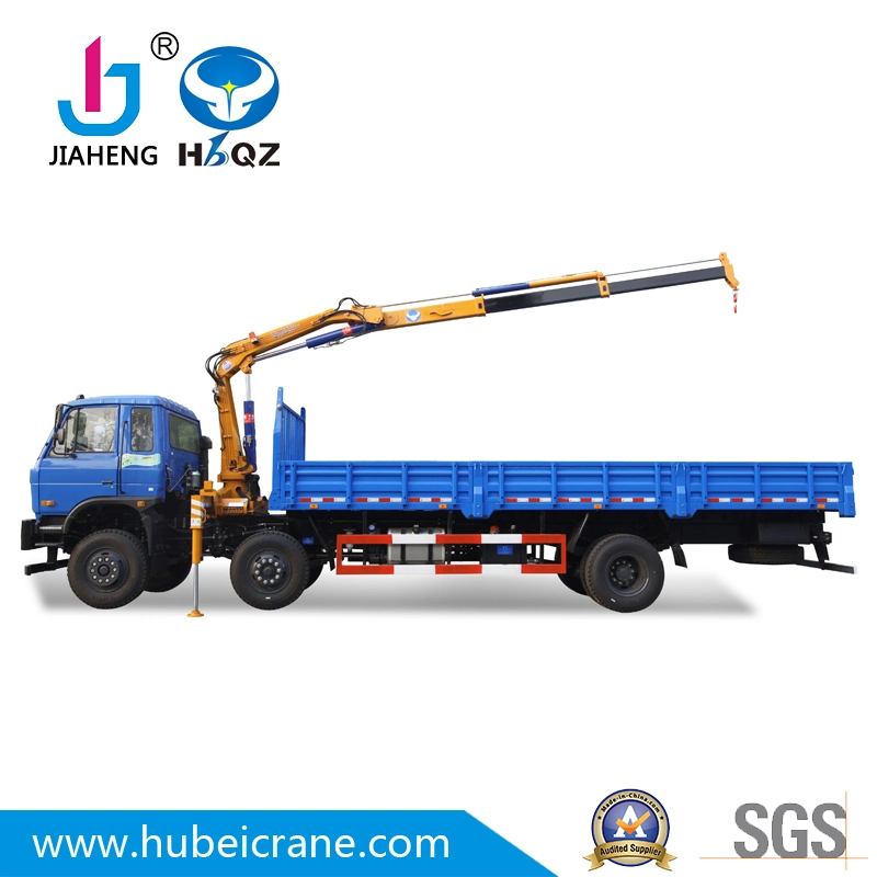 China hidráulica HBQZ Fabricantes 3.2 ton de aguilón articulado de Mini grúas sobre camión SQ80ZB2 cargadora de ruedas de camiones RC