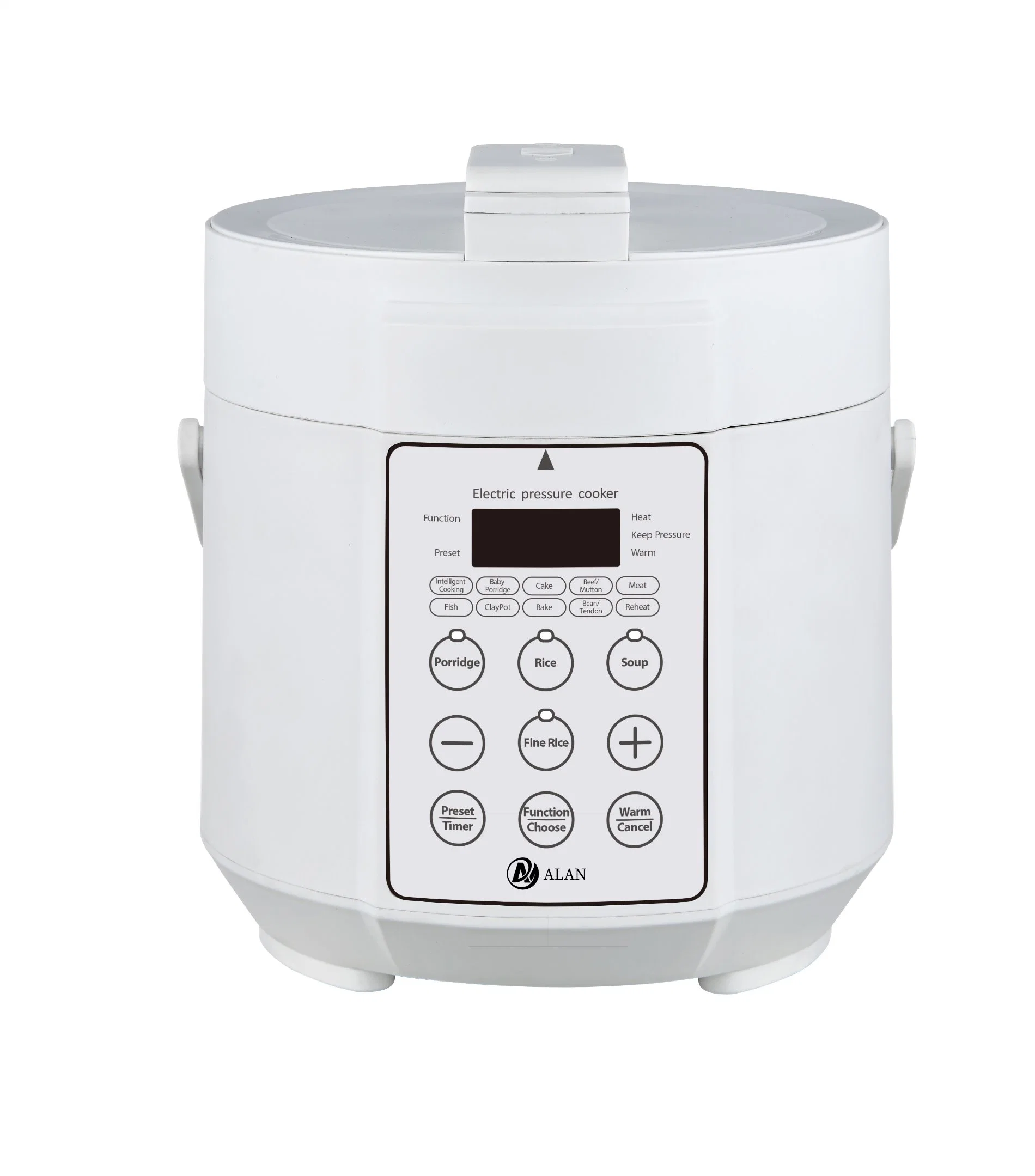 Full Plastic Housing 5L/6L Private Model Round Shape Electric Pressure Cookers with a Handle