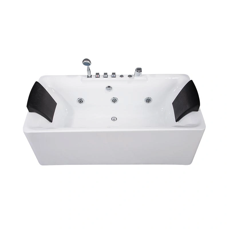 Smooth Surface Rectangle Whirlpool Massage Bathtub