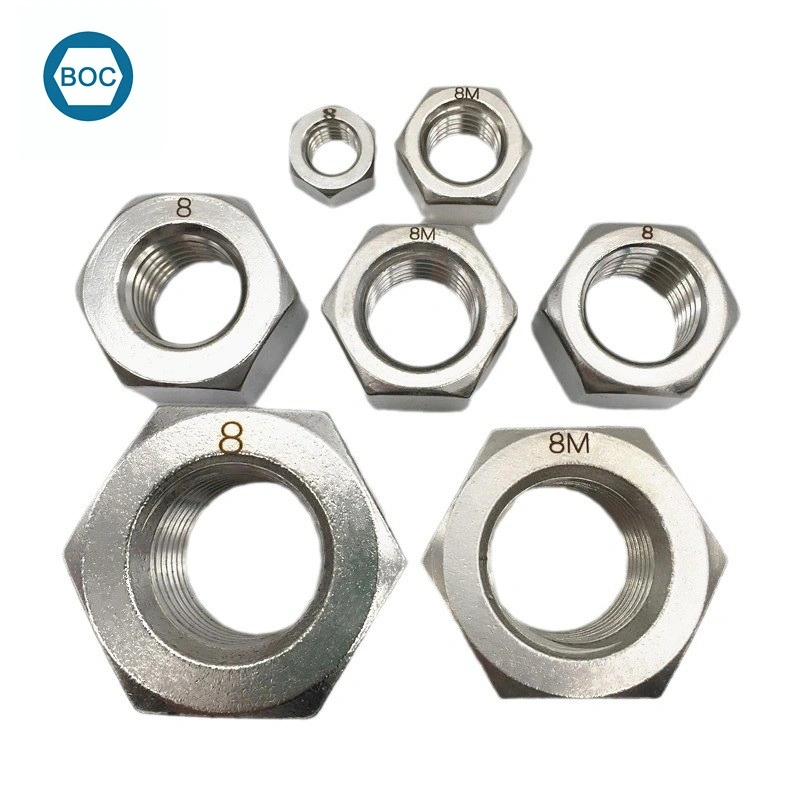 ASME/ANSI B18.2.2 Écrous hexagonaux lourds ASTM A194 8 8M Écrous 1/4"-4"